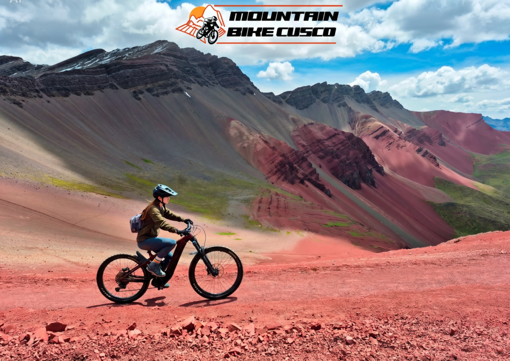 rainbow mountain and red valley ebiking tour